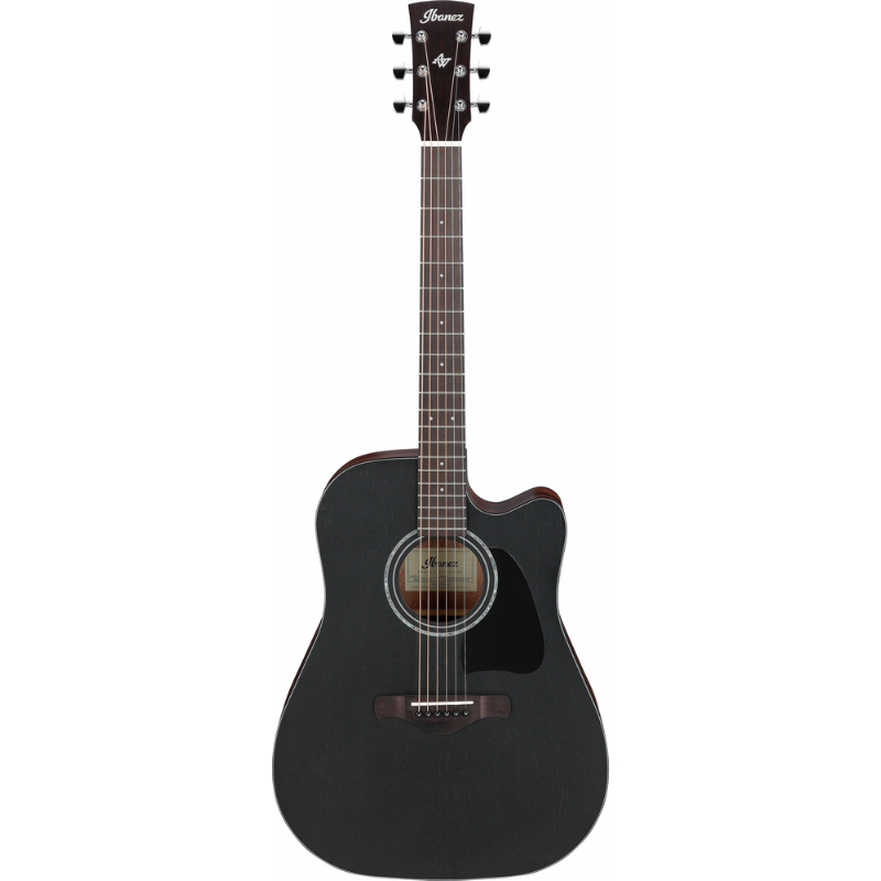 Ibanez AW247CEWKH Electro Acoustic Guitar Weathered Black