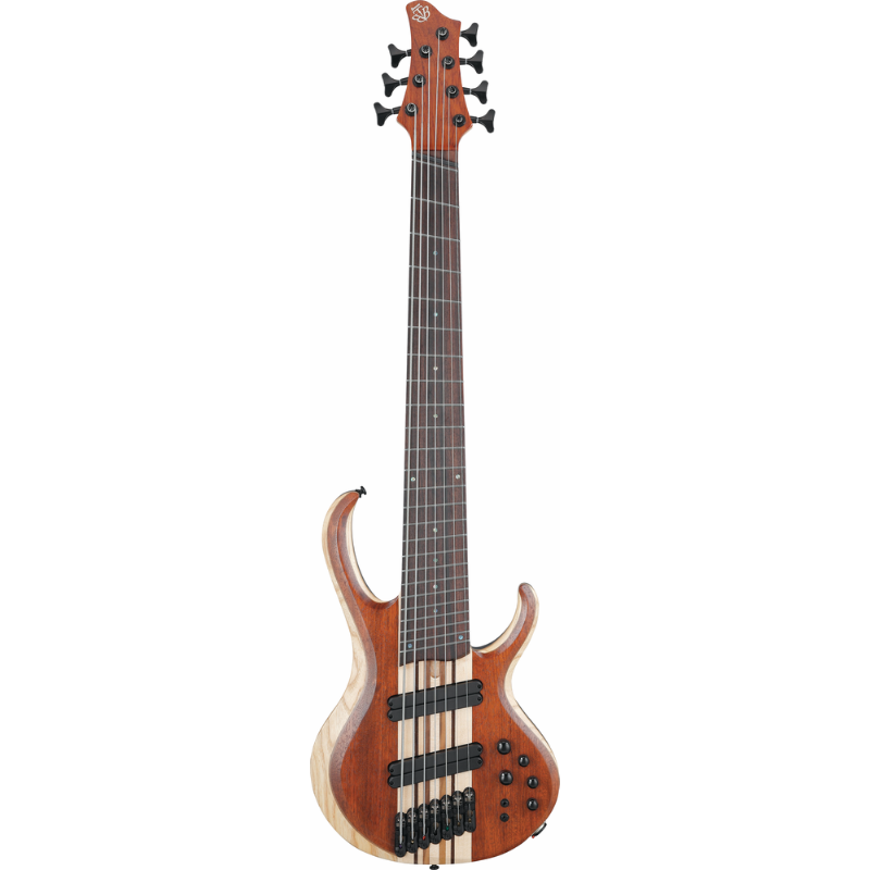 Ibanez BTB7MSNML 7 String Electric Bass Guitar Natural Mocha