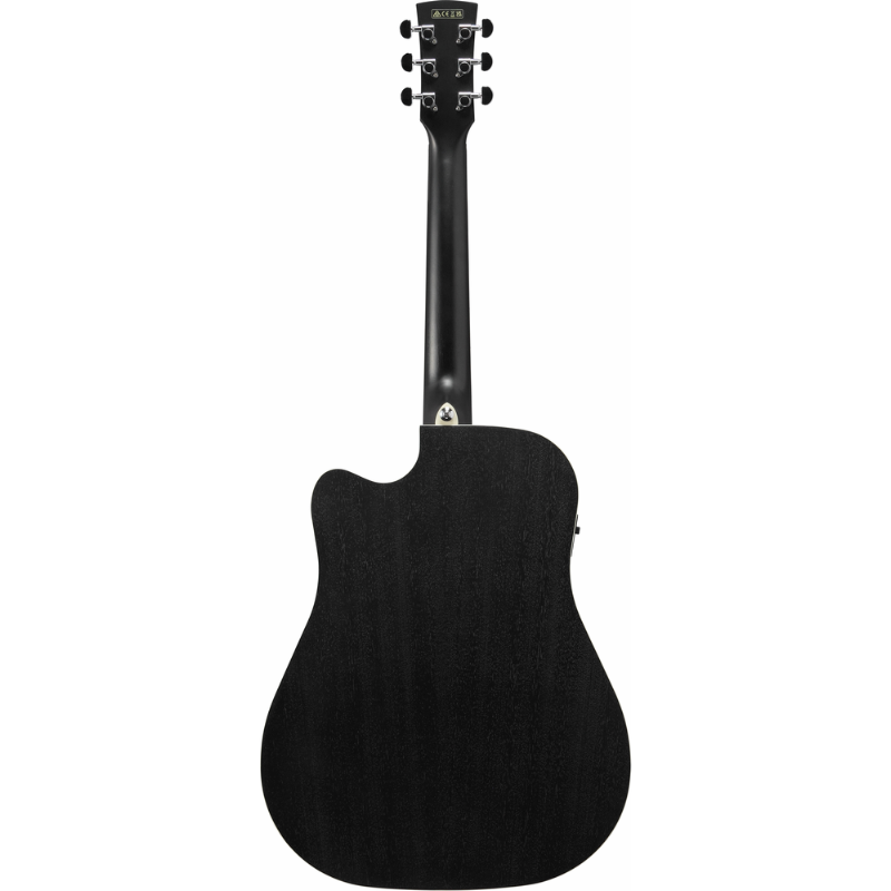 Ibanez PF16MWCEWK Electro Acoustic Guitar Weathered Black Open Pore