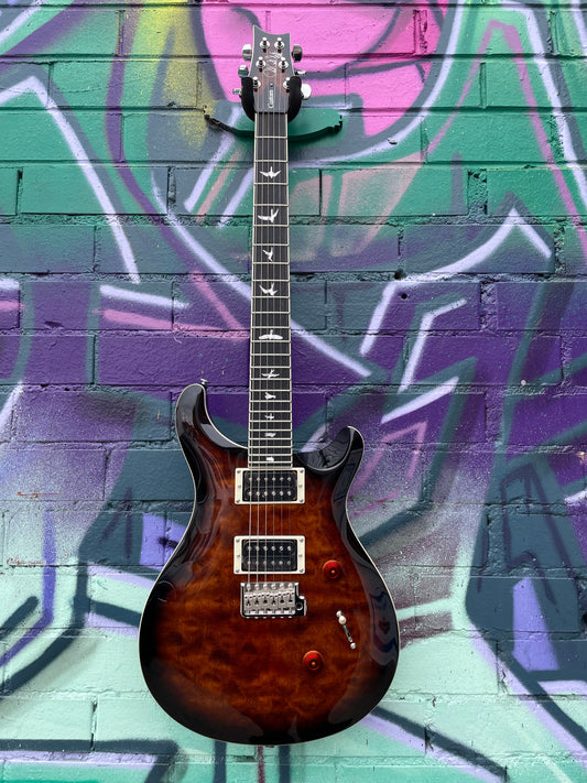 PRS SE Custom 24 Quilt Electric Guitar - Black Gold Burst