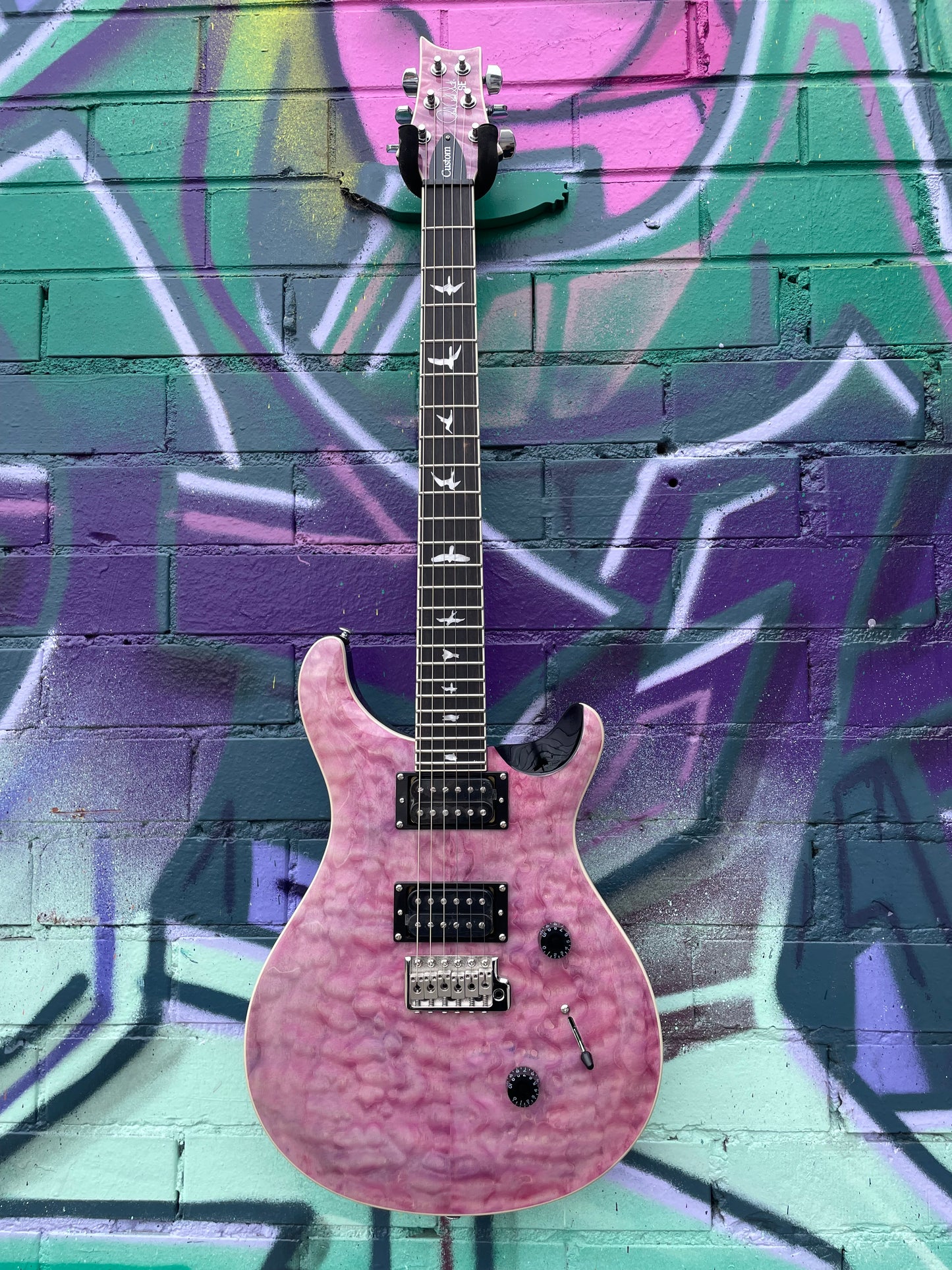 PRS SE Custom 24 Quilt Electric Guitar - Violet