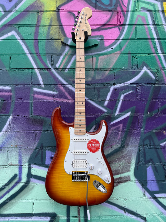 Squier Affinity Series Stratocaster FMT HSS Electric Guitar - Sienna Sunburst