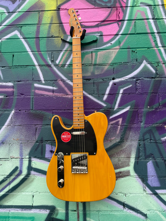 Squier Classic Vibe 50's Telecaster Left Handed Electric Guitar - Butterscotch Blonde