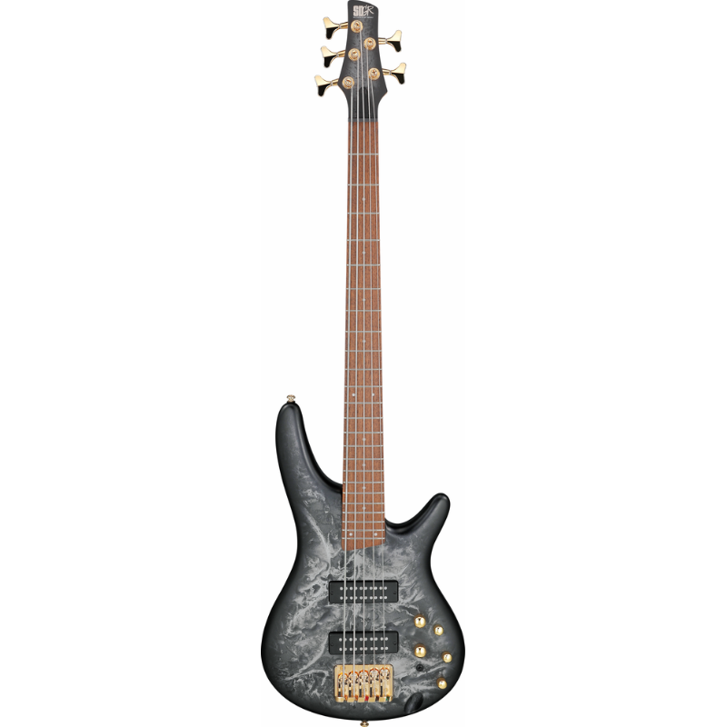 Ibanez SR305EDXBZM 5 String Electric Bass Guitar Black Ice Frozen Matte