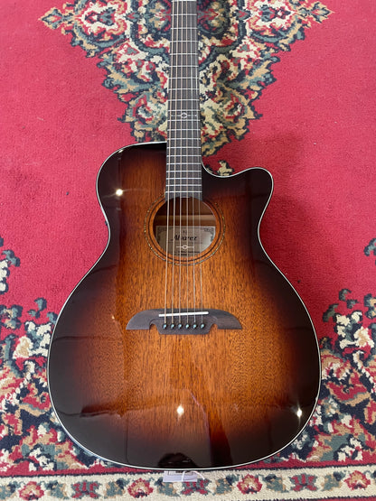 Alvarez AF66CESHB Folk/OM Electric Acoustic Guitar - Shadowburst