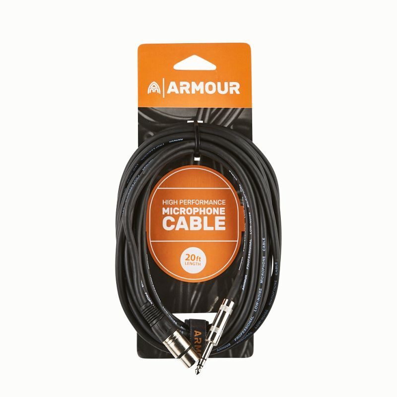 Armour CJP20 20' XLR - Jack Mic Lead