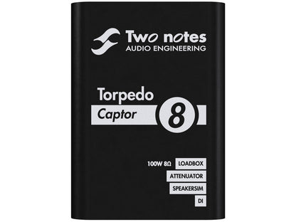 Two Notes Torpedo Captor 8 Compact Loadbox, Attenuator & Amp DI (8 ohm)