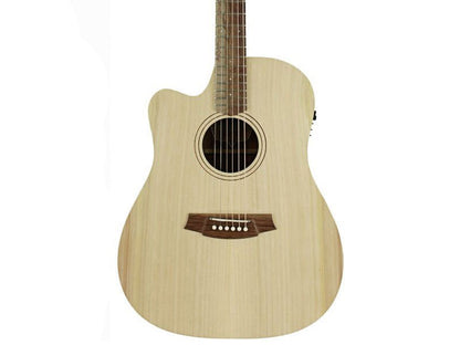 Cole Clark FL1EC-BM Acoustic Electric Guitar, Left Handed, She Oak FB - Bunya / Maple