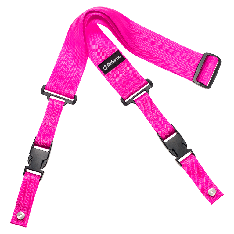 Dimarzio Clip Lock Strap, Neon Pink