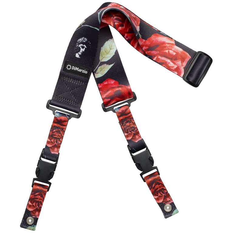 Dimarzio Polyphia Floral Muse Black Cliplock Guitar Strap