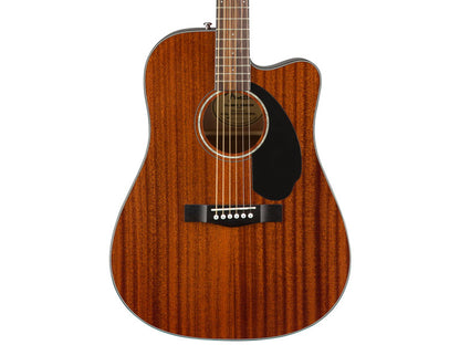 Fender CD-60SCE Dreadnought Cutaway All-Mahogany, Walnut FB - Natural