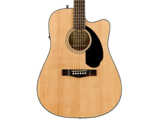 Fender CD-60SCE Dreadnought Cutaway, Walnut FB - Natural
