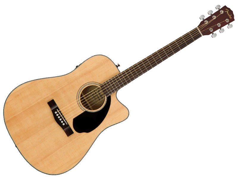 Fender CD-60SCE Dreadnought Cutaway, Walnut FB - Natural
