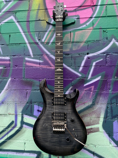 PRS SE Custom 24 Floyd Rose Electric Guitar - Charcoal Burst