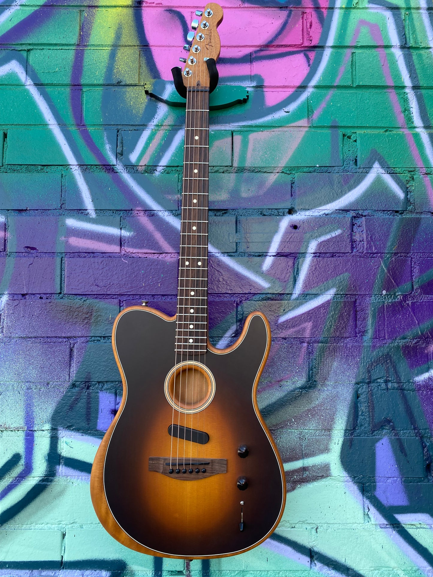 Fender Acoustasonic Player Telecaster Acoustic Electric Guitar - Shadow Burst