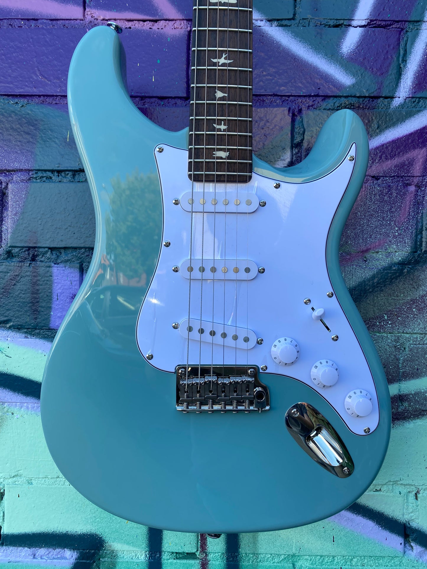 PRS SE Silver Sky, Electric Guitar - Stone Blue