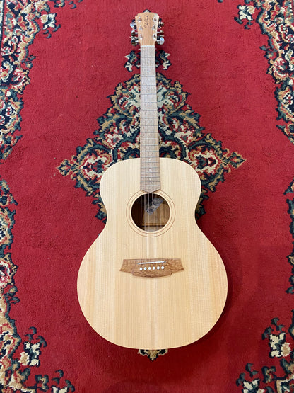 Cole Clark Angel 1 AN1E-BM Acoustic Electric Guitar, She Oak FB - Bunya / Maple