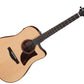 Ibanez AAD300CE LGS Acoustic Electric Guitar with Cutaway - Natural Low Gloss