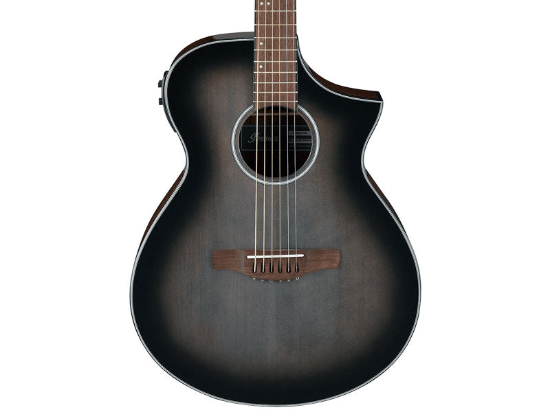 Ibanez AEWC11 TCB Acoustic Electric Guitar - Transparent Charcoal Burst High Gloss