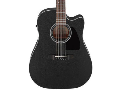 Ibanez AW8412CE WK 12-String Acoustic Electric with Cutaway - Weathered Black Open Pore