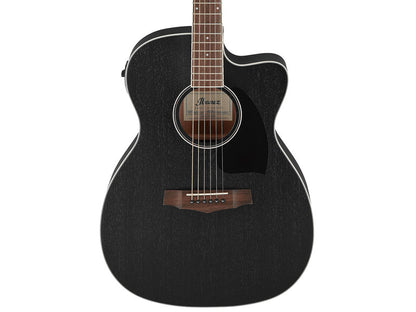 Ibanez PC14MHCE WK Acoustic Electric Guitar with Cutaway - Weathered Black Open Pore