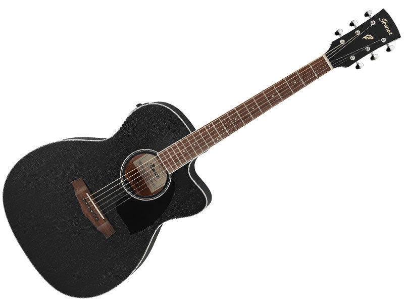 Ibanez PC14MHCE WK Acoustic Electric Guitar with Cutaway - Weathered Black Open Pore