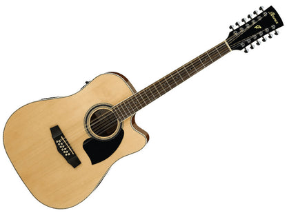 Ibanez PF1512ECE NT 12-String Acoustic Electric with Cutaway - Natural High Gloss