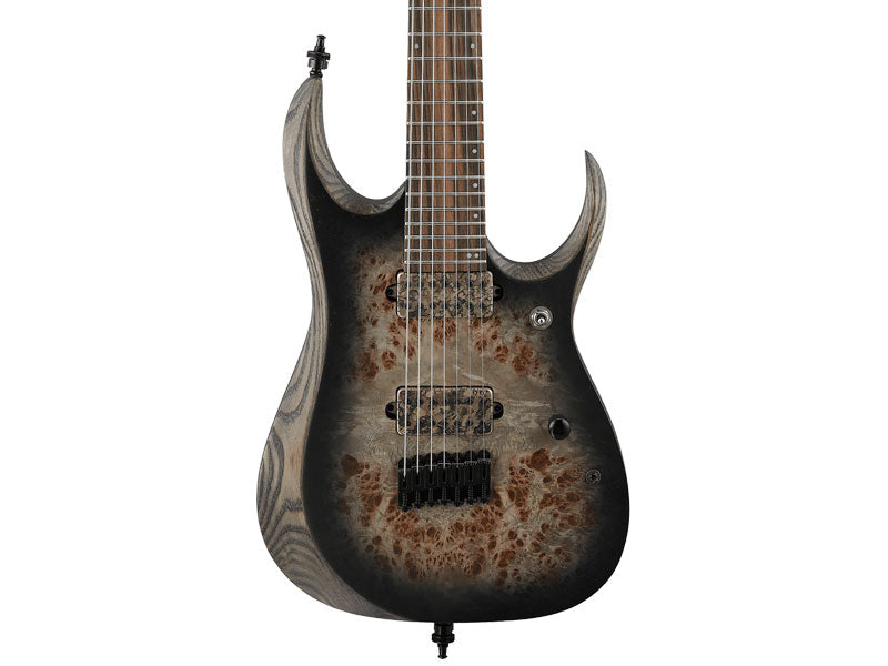 Ibanez RGD Axion Label RGD71ALPA CKF 7-String, Electric Guitar - Charcoal Burst Black Stained Flat