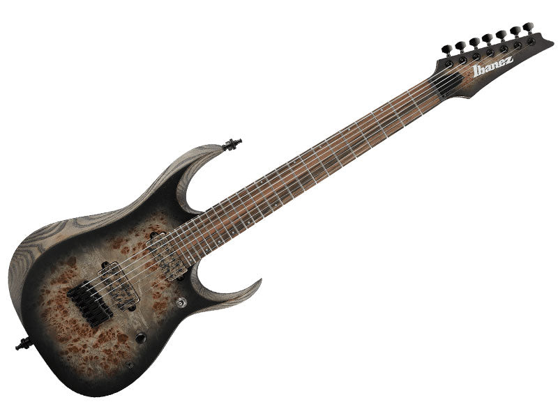 Ibanez RGD Axion Label RGD71ALPA CKF 7-String, Electric Guitar - Charcoal Burst Black Stained Flat