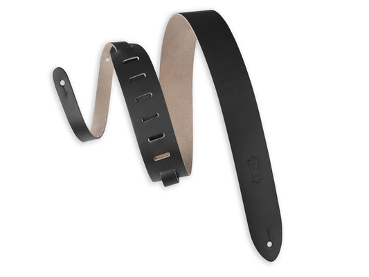 Levy's Classic Series Leather Guitar Strap- M12-BLK