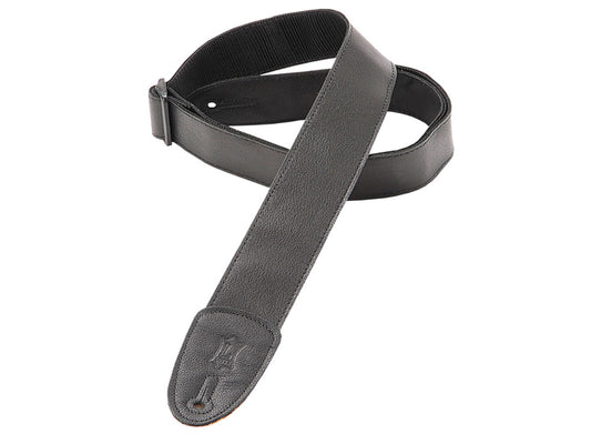 Levy's Classic Series Leather Guitar Strap- M7GP-BLK