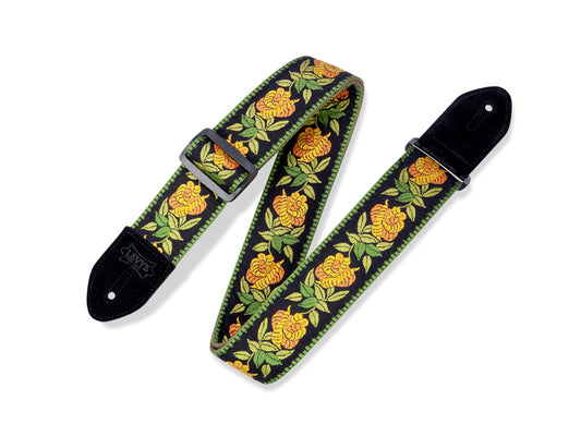 Levy's Rosa – Yellow Guitar Strap