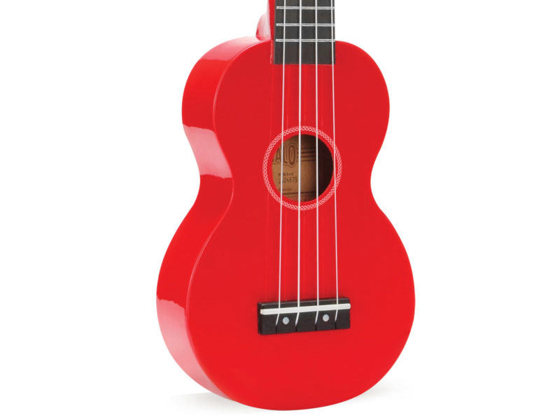 Mahalo Rainbow Series Soprano Ukulele - Red