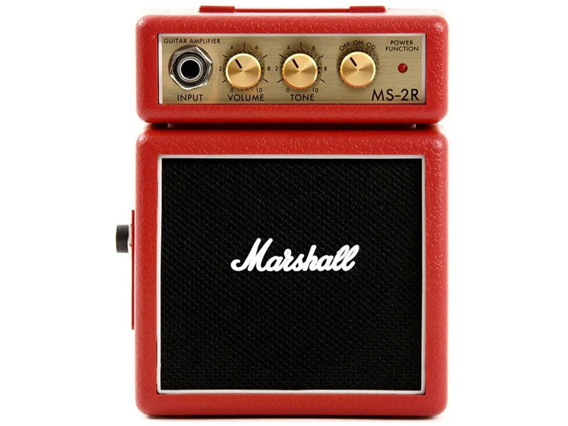 Marshall MS2 Micro Electric Guitar Amplifier Red Guitar Paradise
