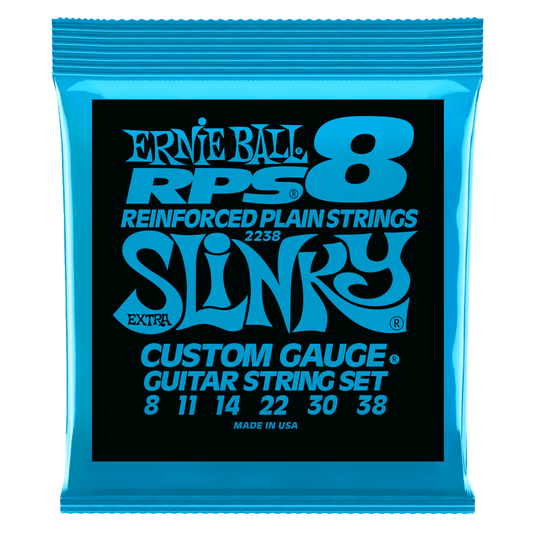 Ernie Ball Extra Slinky RPS Nickel Wound Electric Guitar String, 8-38 Gauge