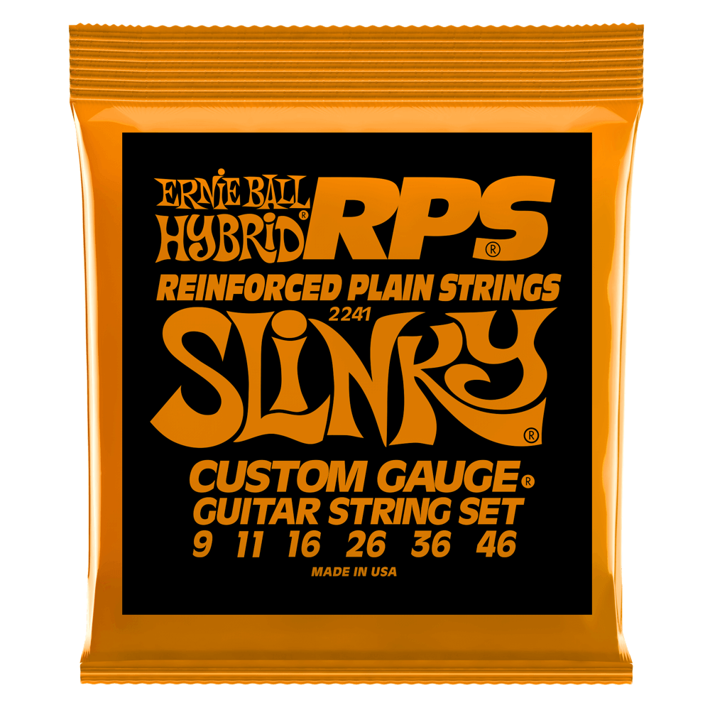 Ernie Ball Hybrid Slinky RPS Nickel Wound Electric Guitar Strings, 9-46 Gauge