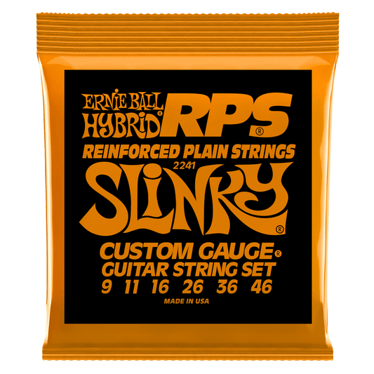 Ernie Ball Hybrid Slinky RPS Nickel Wound Electric Guitar Strings, 9-46 Gauge