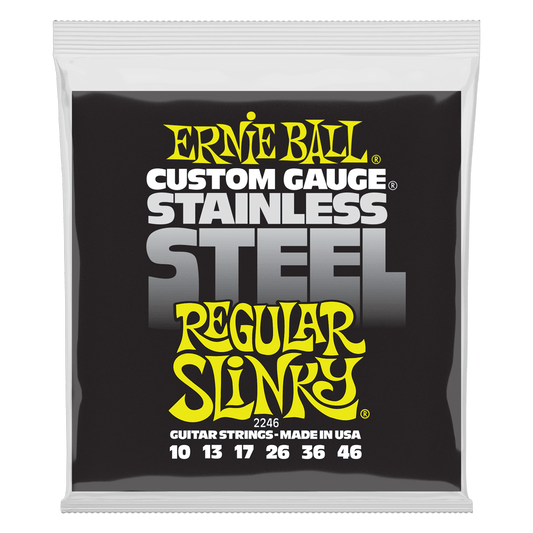 Ernie Ball Regular Slinky Stainless Steel Wound Electric Guitar Strings