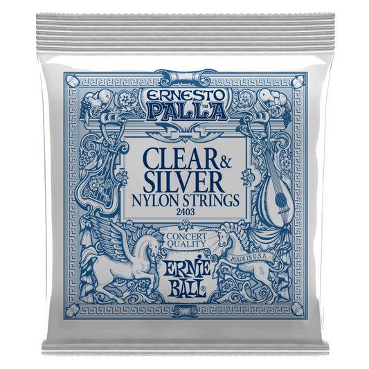 Ernie Ball Ernesto Palla Clear and Silver Nylon Classical Guitar String