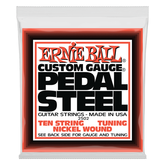 Ernie Ball Pedal Steel 10-String E9 Tuning Nickel Wound Electric Guitar Strings 13-38 Gauge