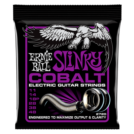 Ernie Ball Power Slinky Cobalt Electric Guitar Strings 11-48 Gauge