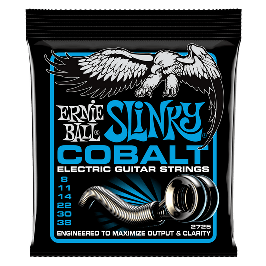 Ernie Ball Extra Slinky Cobalt Electric Guitar String, 8-38 Gauge