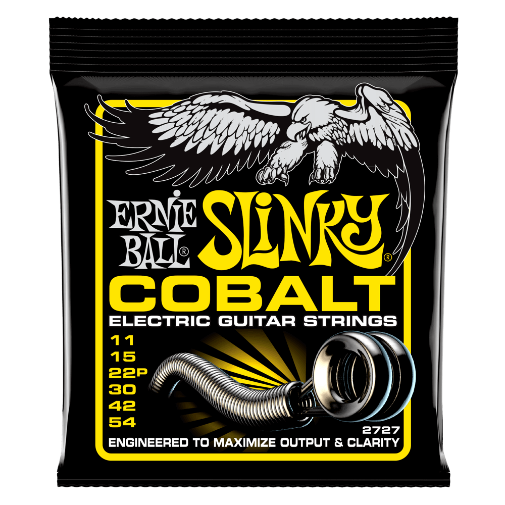 Ernie Ball Beefy Slinky Cobalt Electric Guitar Strings, 11-54 Gauge