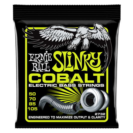 Ernie Ball Regular Slinky Cobalt Electric Bass Strings, 50-105 Gauge