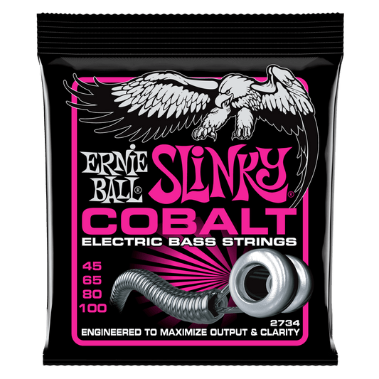 Ernie Ball Super Slinky Cobalt Electric Bass Strings - 45-100 Gauge