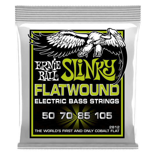 Ernie Ball Regular Slinky Flatwound Electric Bass Strings, 50-105 Gauge