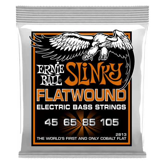 Ernie Ball Hybrid Slinky Flatwound Electric Bass Strings, 45-105 Gauge