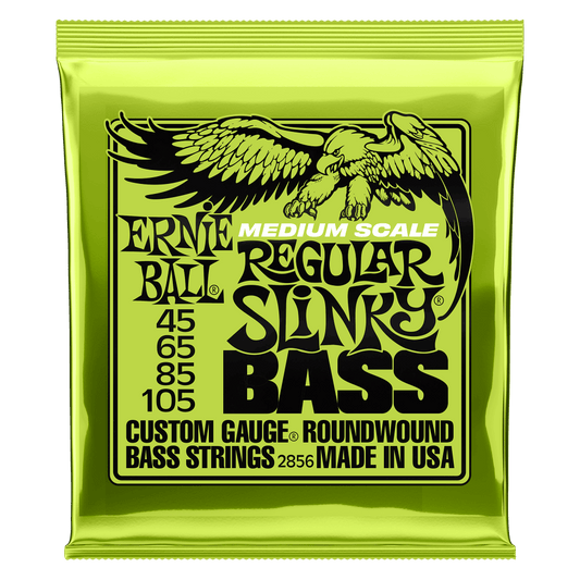 Ernie Ball Regular Slinky Nickel Wound Medium Scale Bass Strings - 45-105 Gauge