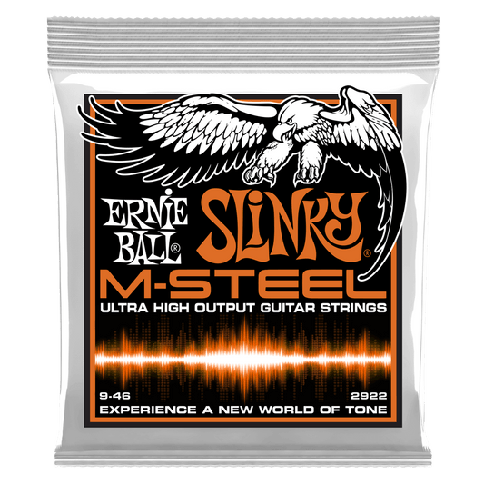 Ernie Ball Hybrid Slinky M-Steel Electric Guitar Strings, 9-46 Gauge