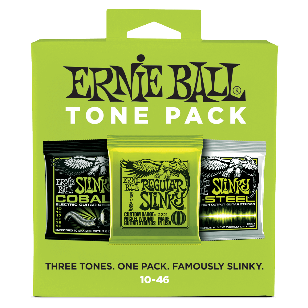 Ernie Ball Regular Slinky Electric Tone Pack, 3 Pack, 10-46 Gauge